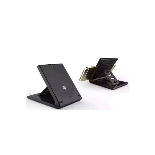 Stand Plegable con Cargador Inalambrico para Celular en ABS