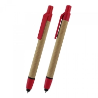 Boligrafo Platini, en carton y plastico, con stylus, para pantallas táctiles