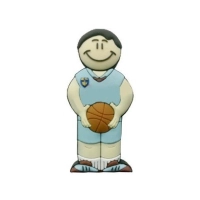 Memoria USB en PVC 2D diseño Basquetbolista