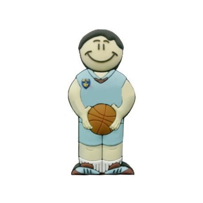 Memoria USB en PVC 2D diseño Basquetbolista