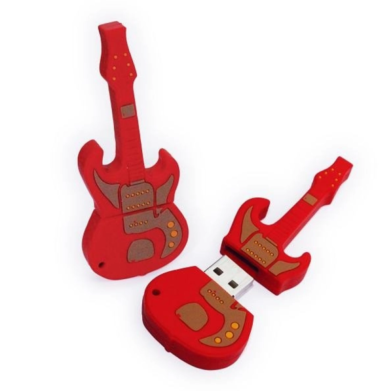 Memoria USB PVC 2D forma de Guitarra