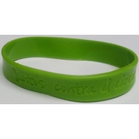 Manilla Continua, en silicona, con logo repujado, con o sin tinta