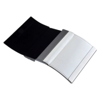 Porta Tarjetas elaborado en Aluminio y Cuero