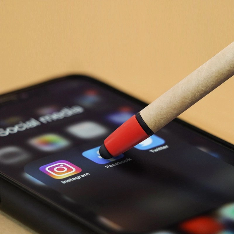 Boligrafo Platini, en carton y plastico, con stylus, para pantallas táctiles