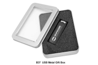 Caja Pequeña de Aluminio con Ventana para empaque de USB