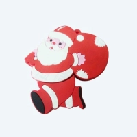Memoria USB en PVC 2D diseño Papa Noel