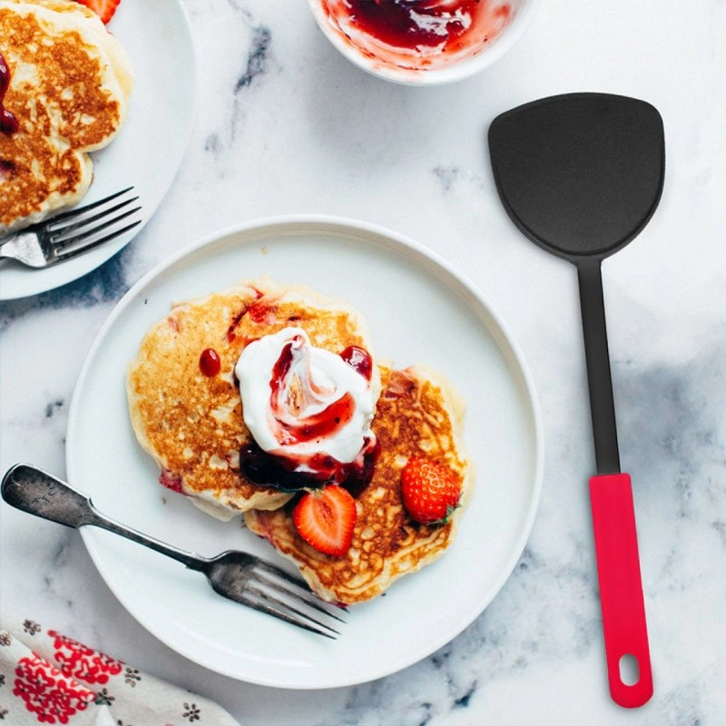 Set Spoon, 4 cucharones de cocina 30 cmts con mango de color