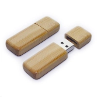 Memoria USB rectangular en madera