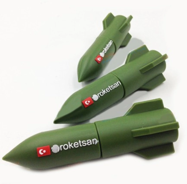 Memoria USB en PVC 3D diseño Cohete