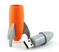 Memoria USB en PVC 3D diseño Cohete