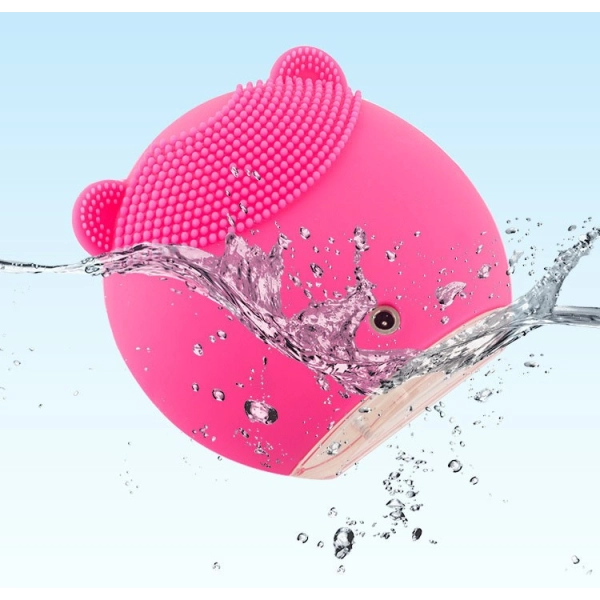 Cepillo Ultrasonico Facial de Limpieza en Silicona.