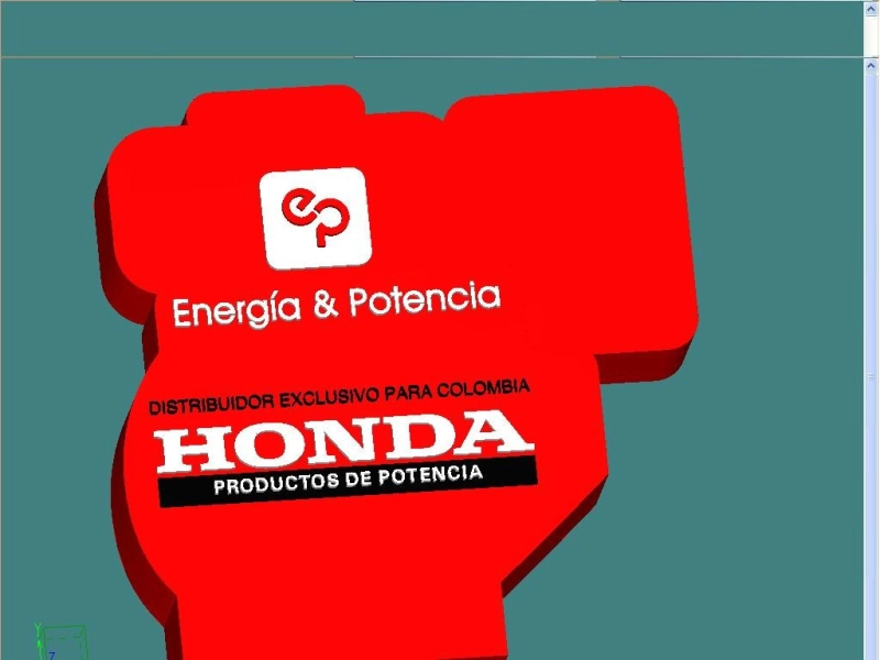 Memoria USB en PVC 2D diseño Motor Honda