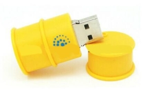 Memoria USB PVC 3D diseño Tambor de Aceite