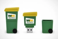 Memoria USB PVC 3D diseño Tanque de Basura