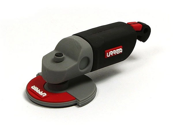 Memoria USB en PVC 3D y Llavero en PVC en 3D, diseño Pulidora