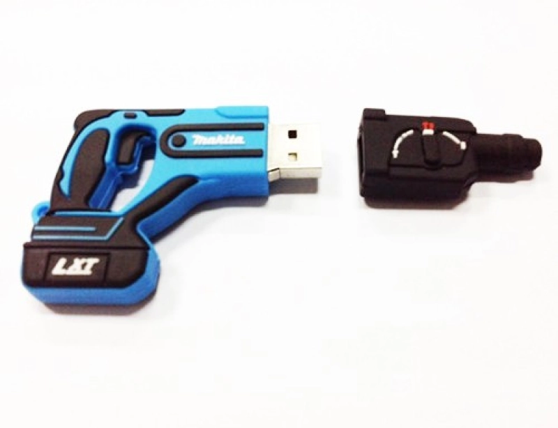 Memoria USB en PVC 2D diseño Taladro
