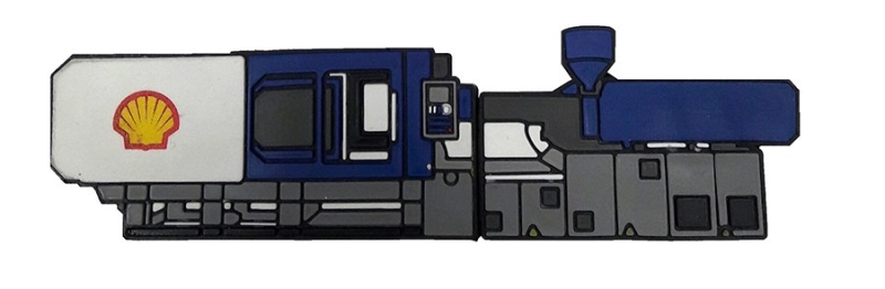 Memoria USB en PVC 2D diseño Maquina Inyectora