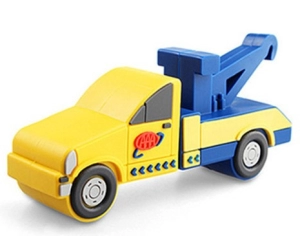 Memoria USB en PVC 3D diseño Camioneta Grua para Remolque