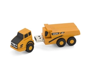 Memoria USB en PVC 3D diseño Camion de Construccion