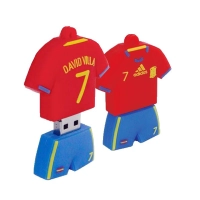 Memoria USB en PVC 2D diseño Uniforme de Fútbol