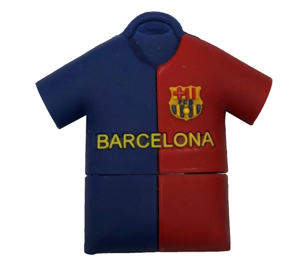 Memoria USB en PVC 2D diseño Camiseta de Futbol Barcelona