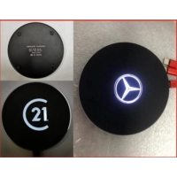 Cargador Inalambrico con logo en LED.