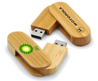 Memoria USB giratoria en madera