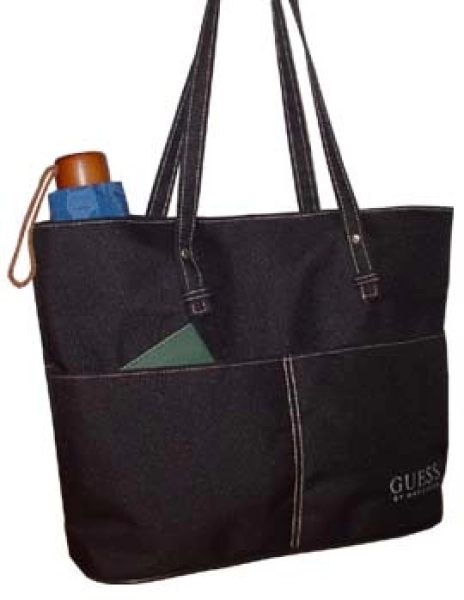 Bolso Melrose, en lona, de 31.5 x 25.5 x 10 cmts