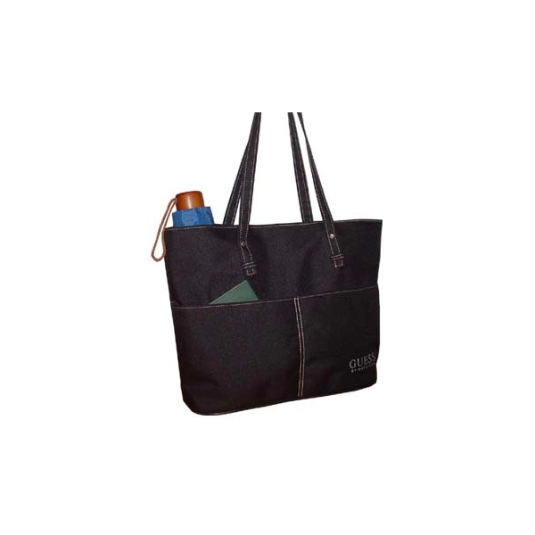 Bolso Melrose, en lona, de 31.5 x 25.5 x 10 cmts