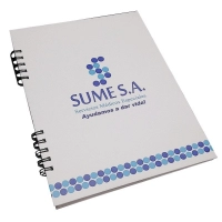 Cuaderno Argollado Pasta Dura, tamaño Carta, de 21 x 27 cmts