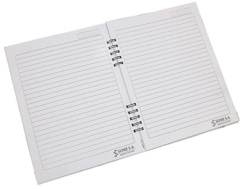 Cuaderno Argollado Pasta Dura, tamaño Carta, de 21 x 27 cmts