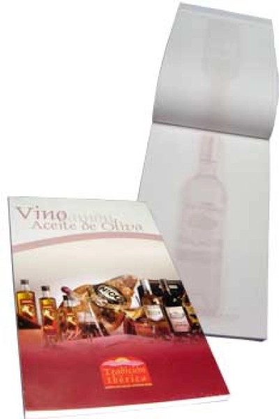 Libreta tipo Block, caratula 150 grs, hojas de 60 grs,16.5 x 11 cmts