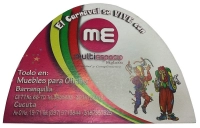 Abanico troquelado en Propalcote de 320 grs doble,  tamaño 23 x 22 cmts