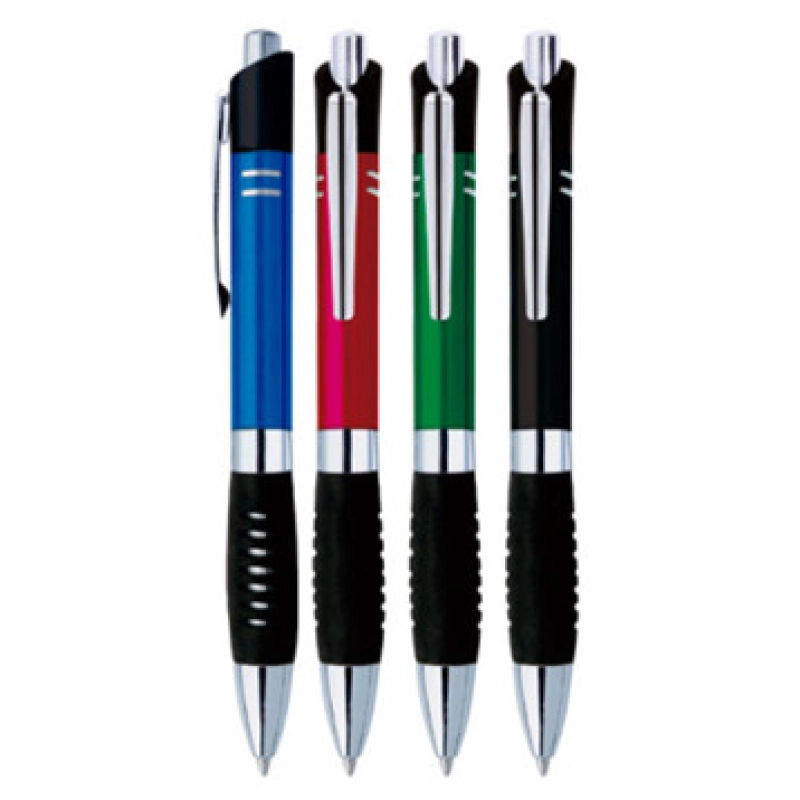 Boligrafo Balotelli, plastico, con Grip ergonómico y Clip Metalico