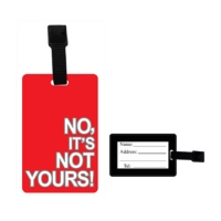 Identificador de Maletas, texto en alto relieve, 10.5 x 6.7 cmts.