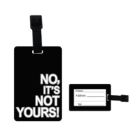 Identificador de Maletas, texto en alto relieve, 10.5 x 6.7 cmts.