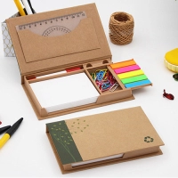Set Post It Forest, en carton, de 16.7 x 10.1 x 2.2 cmts