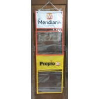 Exhibidor de Periódicos de 2 puestos, elaborado en Vinilo.