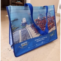 Bolsa Paris, en Kambral, sublimada, con medida 45 x 34 x 16 cmts
