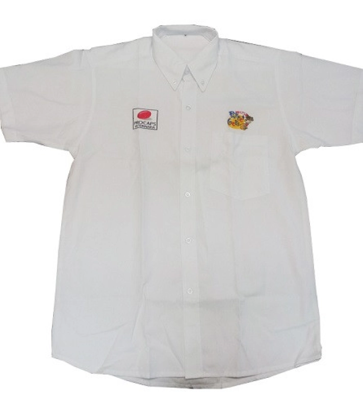 Camisa en Tela Oxford, manga corta