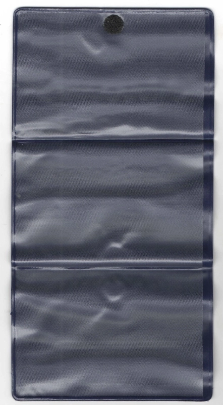 PortaDocumentos Triple para Soat del Carro, en plastico con broche, de 23 x 11 cmts