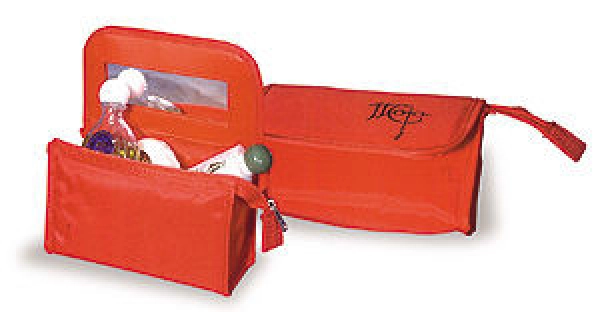 Cosmetiquera Laos, con Espejo, 16 x 9 x 6.5 cmts