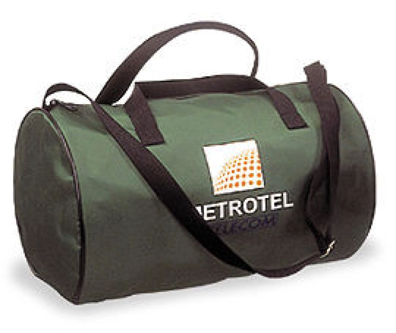 Tula Montería, en lona, con manijas de agarra y de colgar, 37.5 x 24 cmts