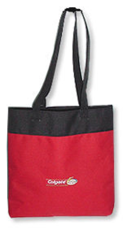 Bolso Bicolor Anatoly, en lona, 36 x 37 cmts.