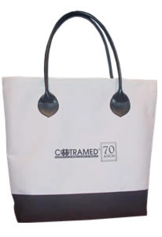 Bolso Jerusalem, en lona, 48 x 38 x 13 cmts