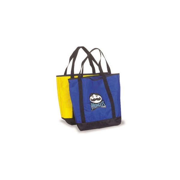 Bolso Puerto Rico, en lona, 26.5 x 35 x 14 cmts