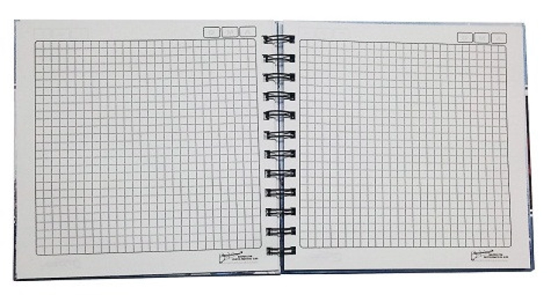 Cuaderno Argollado pasta dura de 17 x 17 cmts
