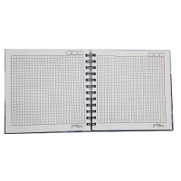 Cuaderno Argollado pasta dura de 17 x 17 cmts