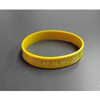 Manilla Continua, en silicona, con logo estampado a uno o varios colores