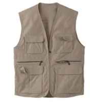 Chaleco Periodista España, 6 bolsillos, en tela Drill,